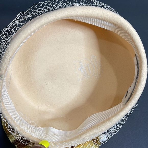 Vintage Mr. Charles Statement Hat with Veil - Picture 13 of 16